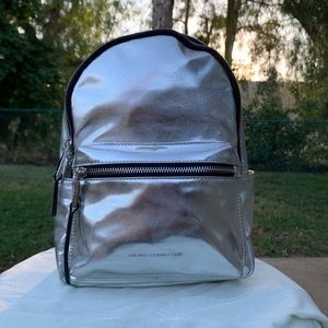 French Connection Silver backpack.